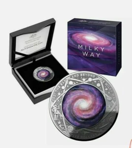 2021 $5 The Earth and Beyond The Milky Way Silver Proof Domed Coin 💥IN HAND💥 - Picture 1 of 5