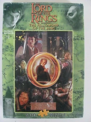 Lord of the Rings Fellowship of the Ring 500pc Puzzle Blue Opal 2001 - Complete - image 1 of 4