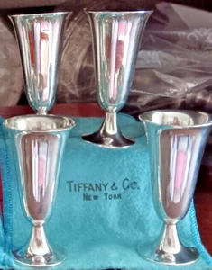 Set of 4 Tiffany & Company Sterling Cordials, Excellent Condition, LOOK! - Picture 1 of 5