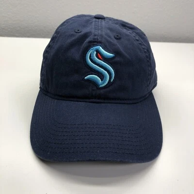 Gorra de béisbol Seattle Mariners Kraken NHL azul niños jóvenes OSFM logotipo con tirantes Foto 1 de 4