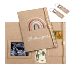 Mutterpass Schutzhülle, Mutterpasshülle Filz mit Fächer, Mutterpasshülle Persona - Bild 1 von 7