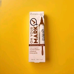 New The Cream Shop On Your Mark Felt Tip Brow Pen Draws Quick Dryes Quick - Picture 1 of 4