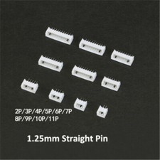 10pcs JST 1.25mm Base Male or Female + Cable 2 3 4 5 6 7 8 Pins GH Straight Plug