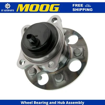 Conjunto de cojinete de rueda y buje trasero izquierdo MOOG para Toyota Highlander 2008-2013 tracción delantera Foto 1 de 4