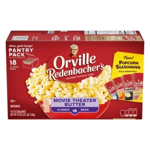 Orville Redenbacher's Movie Theater Butter Microwave Popcorn, 3 oz. Classic Bag - Picture 1 of 7