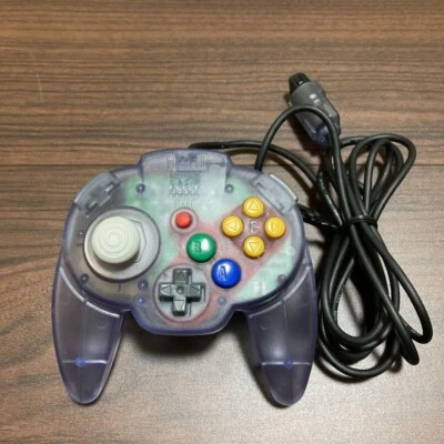 Nintendo 64 HORI PAD MINI 64 Controller Pad Clear Sweet Purple Tested - Image 1 of 4