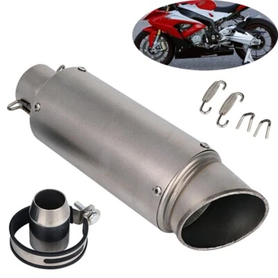 38-51mm Universal Motorcycle Exhaust Slip on for SUZUKI HONDA YAMAHA AKRA BIKE - Image 1 of 4