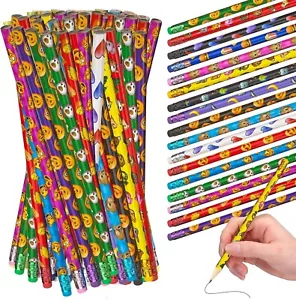 Emoticon Pencils - 144 Pack - Fun & Vibrant Writing Tools with Eraser - Picture 1 of 8
