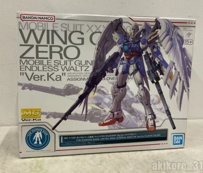 Gundam Base Limited MG 1/100 Wing Gundam Zero EW Ver.Ka Clear Color NEW Bandai - Image 1 of 2