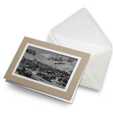 Greetings Card (Biege) BW - Val Thorens France Travel Ski Skiing  #43703