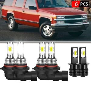 For Tahoe 1995-1999 -6000K LED Headlight High/Low + Fog Light Bulbs Kit 6PCS - Bild 1 von 12