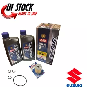 SUZUKI OIL CHANGE SERVICE KIT 2000-24 DR-Z400 2003-14 LT-Z400 06-11 LT-R450 OEM - Picture 1 of 4