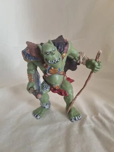 2002 Papo Orc Waghar Troll Ogre Green PVC 4" Toy Figure Fantasy Battle VINTAGE - Picture 1 of 5