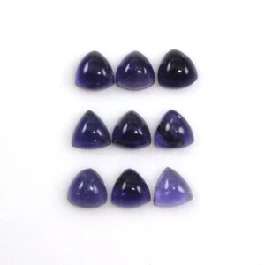 Iolith Trillion Cabs 5mm-6mm Top Qualität 5 Stück Natur Blau Iolith Cabs. - Bild 1 von 6