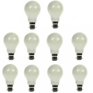 GLS Light Bulb 240V 100W B22D Pearl 10 Pack - Picture 1 of 1