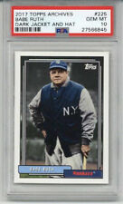 2017 TOPPS ARCHIVES DARK JACKET AND HAT BABE RUTH CARD YANKEES PSA 10 SP POP 6