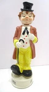 Vtg Musical Decanter Drunken Rotating Man w Hat & Cane Plays "How Dry I Am" Rare - Picture 1 of 7