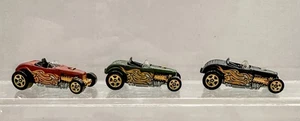 Lot Of 3 Hot Wheels Deuce Roadster Ford Hot Rod Brown Olive And Black - Picture 1 of 11