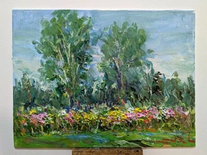 Original Artwork 9”x12” Oil Canvas Panel Nippersink Forest Tadeusz Seidel - Picture 1 of 1