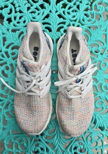 Adidas Ultraboost Womens Size 8.5  Crystal White Multicolor Low Top Sneakers - Picture 1 of 7