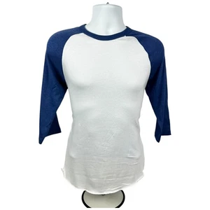 Herren Alternative Apparel Keeper Baseball T-Shirt (weiß / Vintage Royal) - Bild 1 von 5