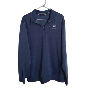 Under Armour Top Golf Omaha Nebraska Fleece Sweatshirt Shirt Mens XL Blue Zip - Picture 1 of 7