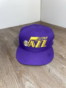 UTAH JAZZ HARDWOOD CLASSICS LOGO FITTED HAT NEW ERA 59FIFTY Size 8 - Picture 1 of 7
