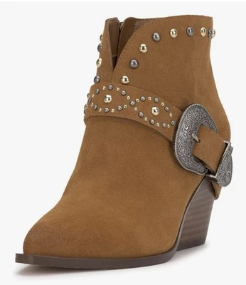 女士西部牛仔靴 Pivvy 麂皮镶嵌 - 时尚鞋 Jessica Simpson — 第 1/4 张图片