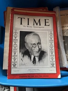 Magazine Time. Rufus Cutler Dawes. May 22 1933. Complete - Foto 1 di 1