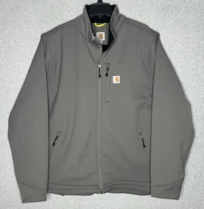 Carhartt Rain Defender Jacket Mens 2XL Tall Charcoal Relaxed Fit Softshell Coat - Picture 1 of 12