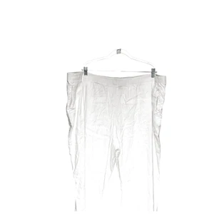 Lands' End Plus Size White Wide Leg Pants - Picture 1 of 4