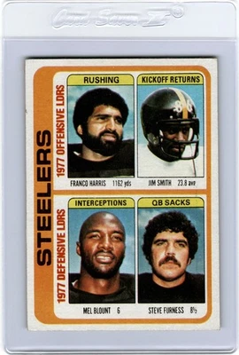 1978 Topps #522 Pittsburgh STEELERS Team Checklist FRANCO HARRIS Mel BLOUNT - Image 1 of 2