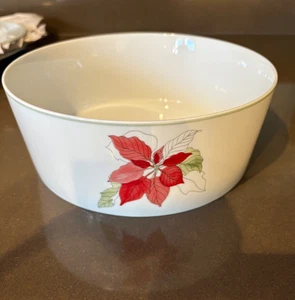 Weihnachtsteller Block Spal Poinsetta Servierschale 7 3/4" Aquarelle mcm - Bild 1 von 3