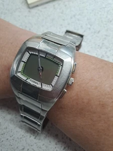 Fossil Men's Stainless Steel DIGITAL & Analogue Water-resistant 50m - Picture 1 of 8