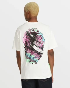 Camiseta de manga corta Volcom Heavy Tubes para hombre - blanco roto (OFW) - Imagen 1 de 7