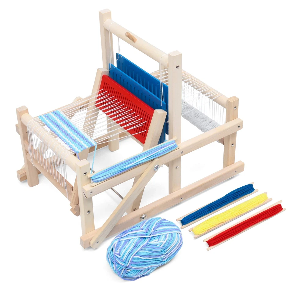 Lavievert Wooden Multi-craft Weaving Loom DIY Hand-knitting Toys for Kids