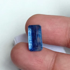 AFRICAN 100% Natural Blue Kyanite Octagon Unheated Untreated Gemstone 5.80 Carat - Picture 1 of 7
