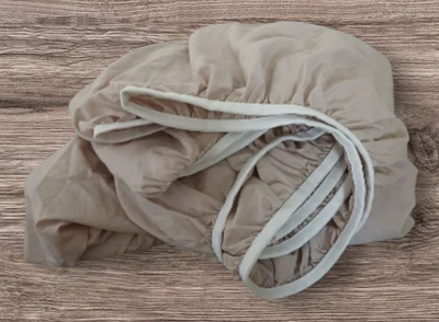 Morgan & Finch Beige Double Fitted Sheet - image 1 of 2