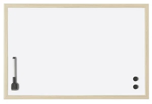 magnetoplan Whiteboard mit Holz-Rahmen, 400 x 300 mm - Bild 1 von 1