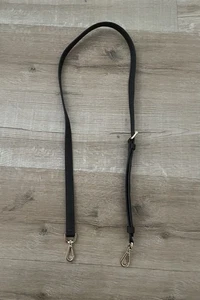 Cinturino di ricambio Michael Kors in pelle marrone scuro tono oro ferramenta regolabile - Foto 1 di 7