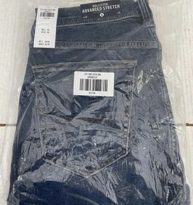 Hollister Men's Advanced Stretched Stacked Skinny Blue Jeans Size 32X34 - Picture 1 of 6