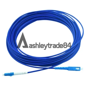 10M Armored Cable Fiber Patch Cord LC UPC to SC UPC SM 9/125 3.0mm Single Core - Picture 1 of 6