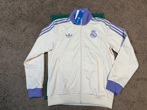 Adidas Originals Classics Beckenbauer Real Madrid Size Medium Jacket IY0058 - Picture 1 of 7