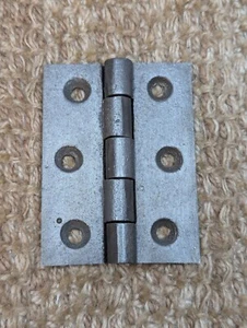 Herrajes antiguos para puerta con bisagra a tope de hierro fundido de 2 3/16" x 3" - Imagen 1 de 5