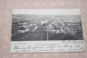 ANTIGUA TARJETA RPPC "VISTA VISTA DE PÁJARO DE KUTZTOWN PA" 1906 - Imagen 1 de 3