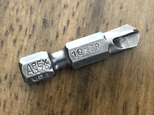 ( 5 ) 170-10-ACR Apex 1/4'' Torq-Set #10 Hex Power Drive Bits , With ACR - Picture 1 of 3