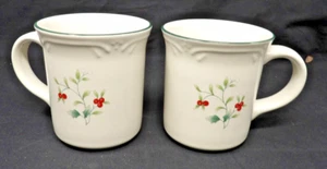 Pfaltzgraff Winterberry 12oz Coffee Mugs 4" Tall - Picture 1 of 4