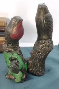 2x Vintage figürliche Kardinalkerze Vogelform Gothic Hexe Tarot Kerzen - Bild 1 von 6