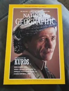 National Geographic August 1992 Kurden Denali Chinesisches Grab - Paraguay - KEINE KARTE - Bild 1 von 1