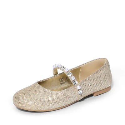 Niñas Mary Jane Zapatos Planos Zapatos de Vestir Elegantes Boda Fiesta Baile Zapatos Planos Foto 1 de 4